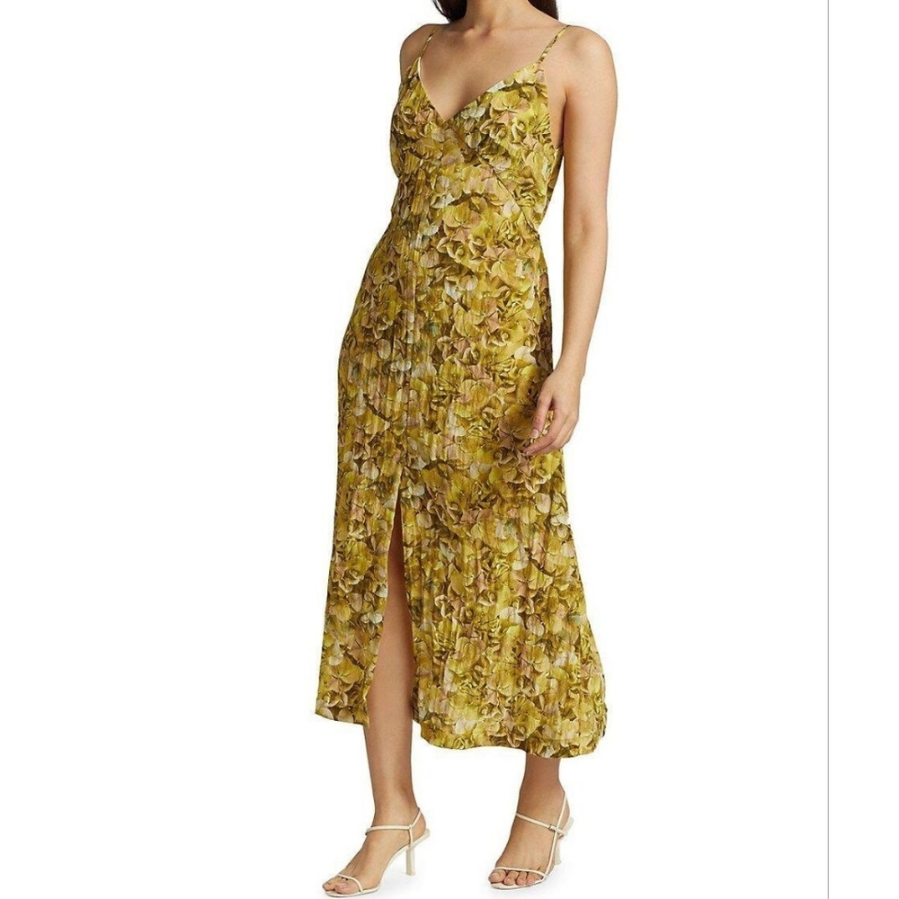 Baum Und Pferdgarten Midi Slip Dress Yellow Floral - Picture 16 of 17